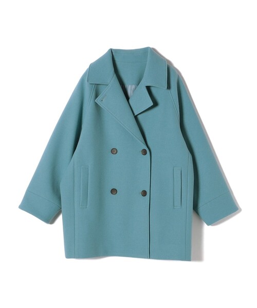 「SHIPS Colors」 ピーコート ONE SIZE ライトブルー レディース_画像4