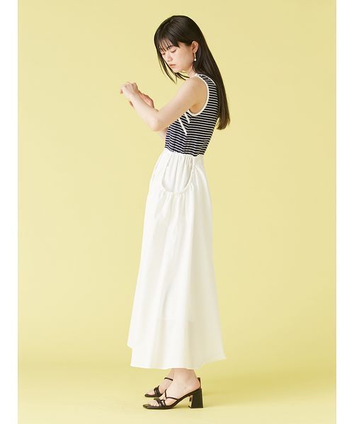 LILY BROWN クロスたデザインドッキングワンピース クロスデザインドッキングワンピース(マキシ・ロングワンピース