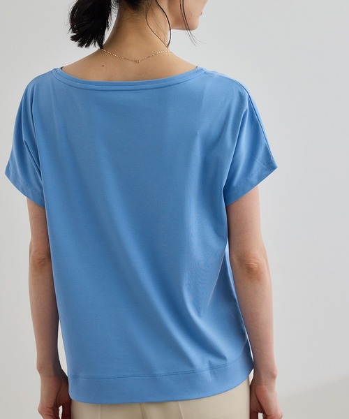 tシャツ 「洗える」スーピマコットン アームレットＴシャツ レディース ROPE' tシャツ 「洗える」スーピマコットン アームレットT