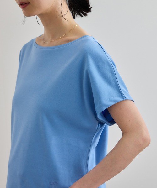 ROPE' tシャツ 「洗える」スーピマコットン アームレットT