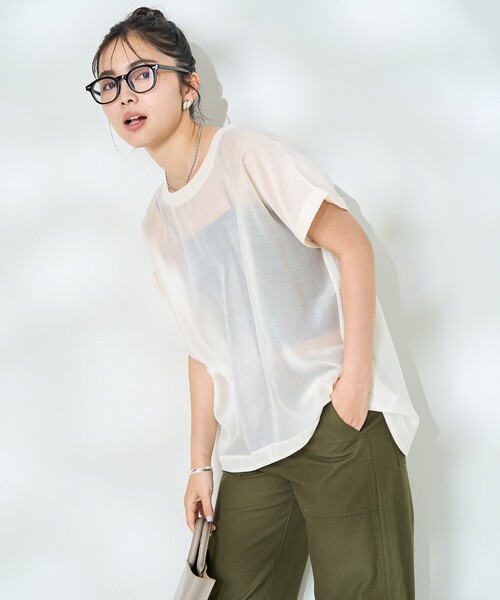 FREAK'S STORE（フリークスストア） tシャツ フレンチスリーブ シアーT