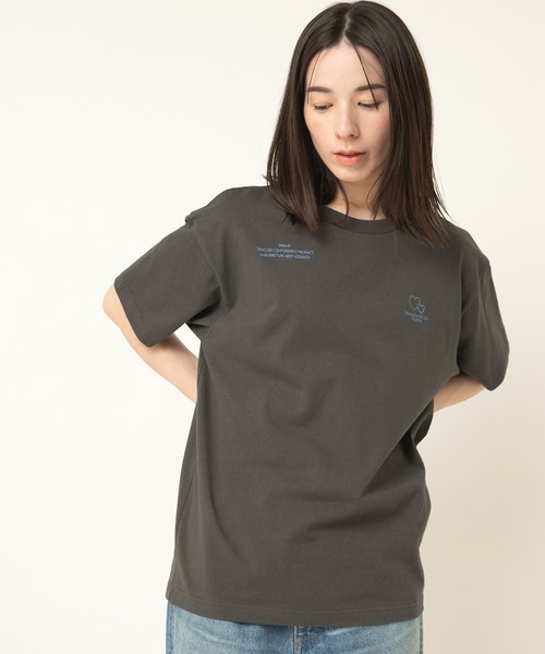 tシャツ M2489 ＰＳＣ　ＥＭＢＲＯＩＤＥＲＹ　Ｔ レディース