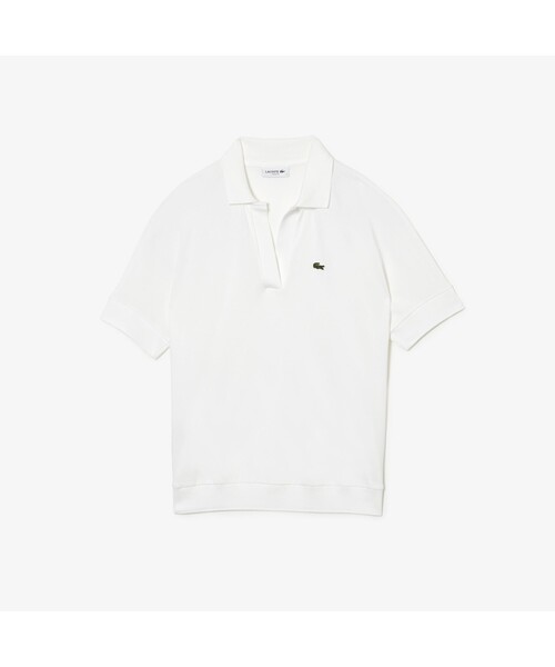 [LACOSTE] рубашка-поло с коротким рукавом X-SMALL черный женский 