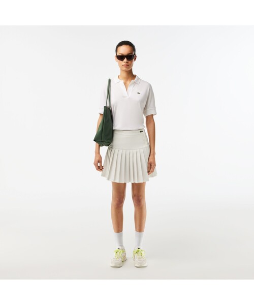 [LACOSTE] рубашка-поло с коротким рукавом X-SMALL черный женский 