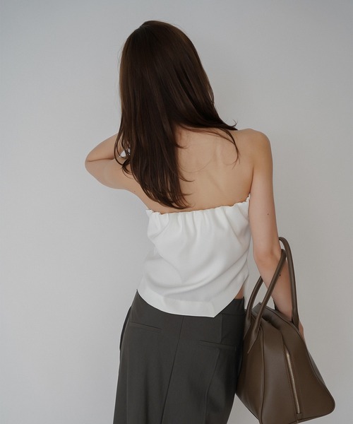 KINO THE KEI チューブトップ ベアトップ タック ドレープ