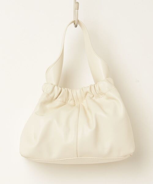 CHARLES & KEITH ホワイト ミニハンドバッグ CHARLES & KEITH Buzz ミニバズ ホーボーバッグ （White