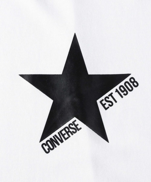 「CONVERSE」 半袖Tシャツ M ブラック レディース
