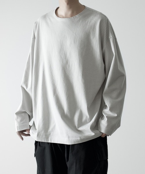 「RUUBON」 長袖Tシャツ S ホワイト メンズ
