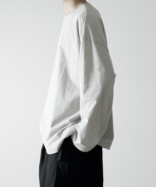 「RUUBON」 長袖Tシャツ S ホワイト メンズ