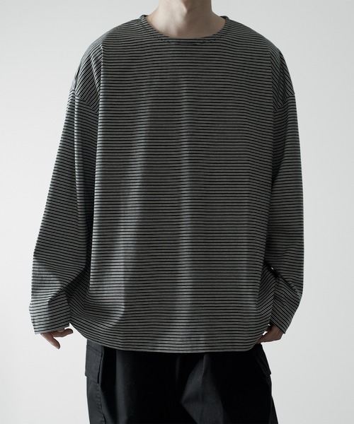 「RUUBON」 長袖Tシャツ S ホワイト メンズ
