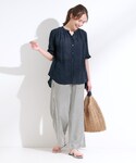 ブラウス シャツ 「S-LL/2点セット」着る...の詳細画像3