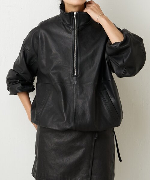 BEARDSLEY コート アウター 「15 quinze」ラムレザーハーフ