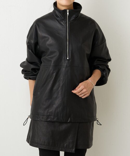 BEARDSLEY コート アウター 「15 quinze」ラムレザーハーフ