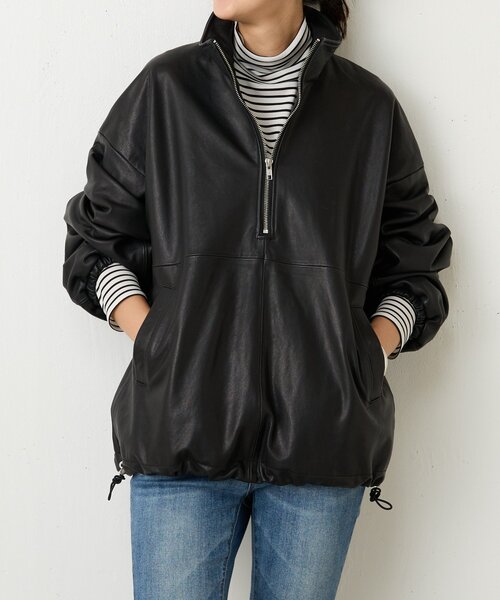 BEARDSLEY  レザージャケット BEARDSLEY コート アウター 「15 quinze」ラムレザーハーフ