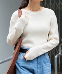 しろまる様♡シンプルニット MONO-MART（モノマート） ニット セーター 「マシンウォッシャブル
