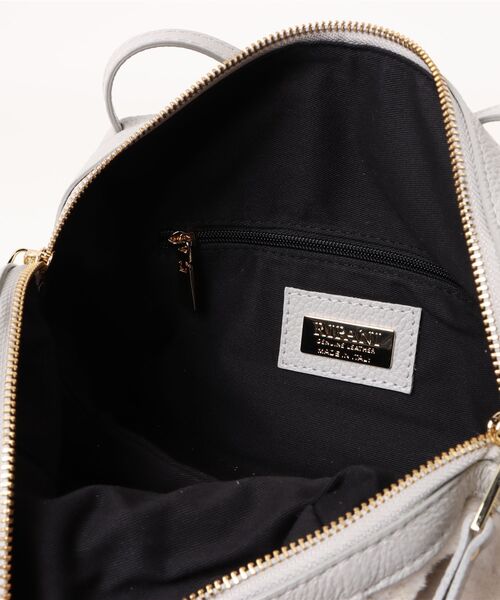 ハンドバッグ 「RIPANI」レザーハンドルムートンバッグ(Q56465)