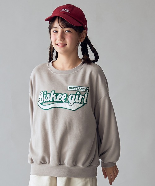BISKEE トレーナー さがら刺繍ロゴプルオーバー/トレーナー キッズ
