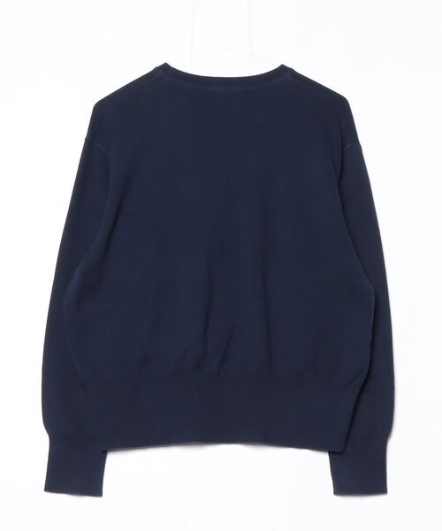 Drawer ネイビー 長袖ニットセーター サイズ2 Drawer 長袖ニットセーター サイズ2 ネイビー ドゥロワー DRAWER