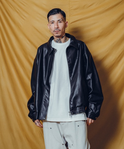 Subciety（サブサエティ） レザージャケット LARGE ブラック メンズ