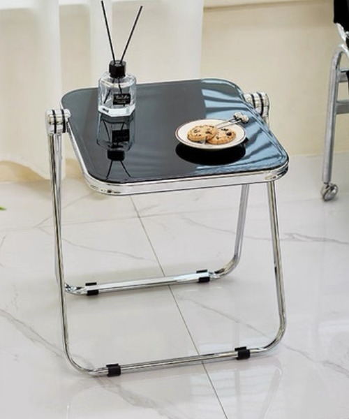 家具 Folding modern acrylic side table : ZOZOTOWN Yahoo!店 - 通販