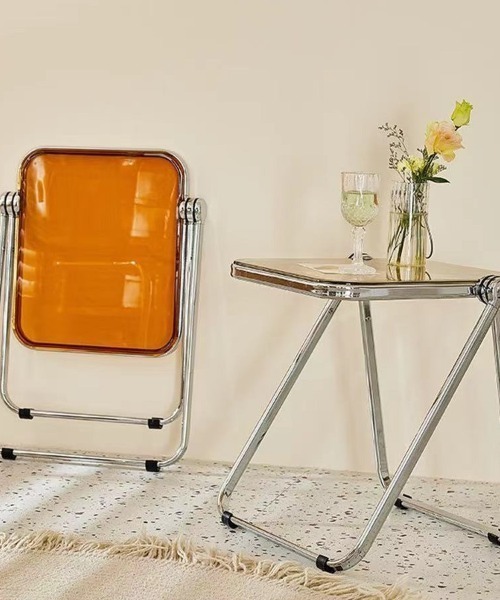 家具 Folding modern acrylic side table : ZOZOTOWN Yahoo!店 - 通販