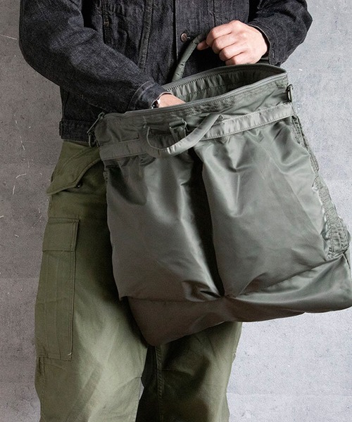 【完売品】Beautiful Harmony ヘルメットバッグ Beautiful Harmony ボストンバッグ ヘルメットバッグ MA-1生地 メンズ