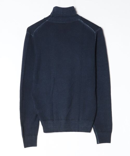 BEAMS F（ビームスF） タートルネックニット 46 インディゴブルー