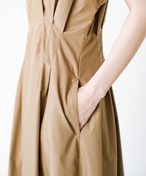 「haco!」 半袖ワンピース X-LARGE ベージュ レディース_画像2