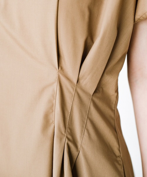 「haco!」 半袖ワンピース X-LARGE ベージュ レディース_画像6