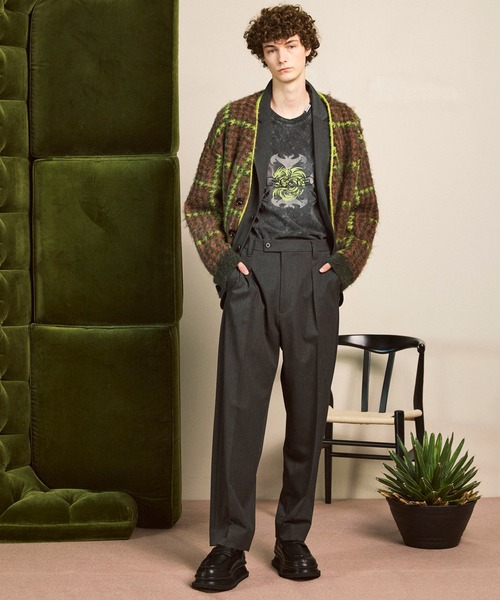 MAISON SPECIAL（メゾンスペシャル） カーディガン 「UNISEX」5G Plaid