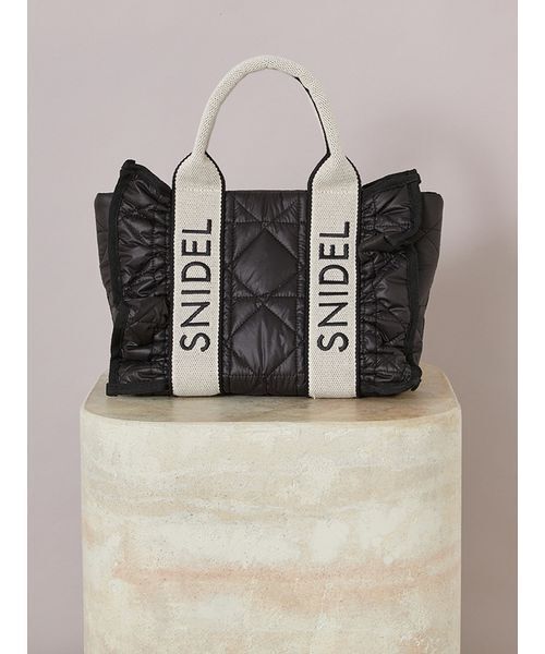 SNIDEL（スナイデル） ハンドバッグ フリルキルティングロゴバッグ