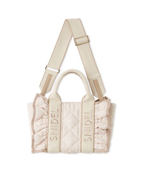 SNIDEL（スナイデル） ハンドバッグ フリルキルティングロゴバッグ