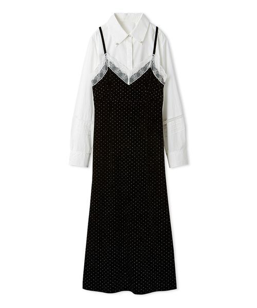 LILY BROWN（リリーブラウン） ワンピース 「L.B CANDY STOCK」シャツ