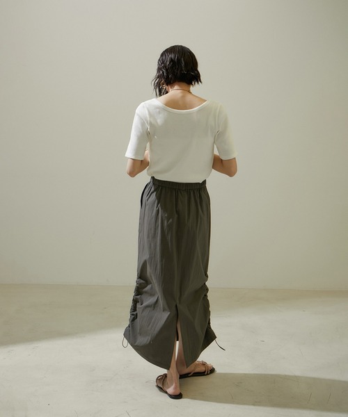 「SALON adam et rope'」 スカート FREE オフホワイト レディース_画像5