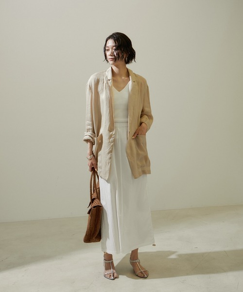 「SALON adam et rope'」 スカート FREE オフホワイト レディース_画像8