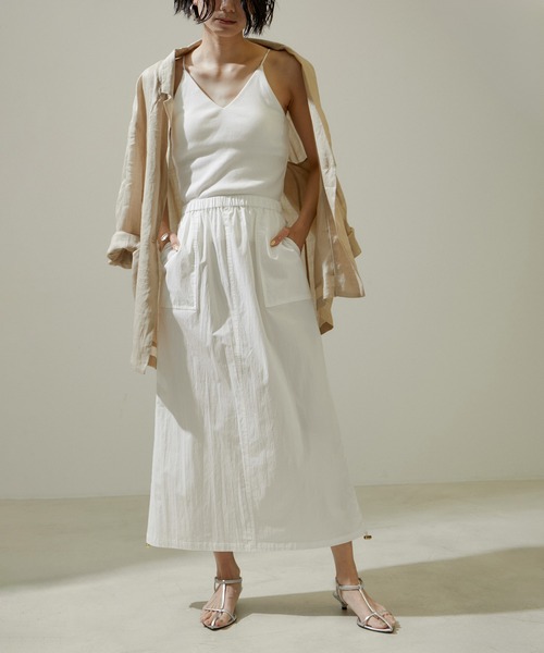 「SALON adam et rope'」 スカート FREE オフホワイト レディース_画像9