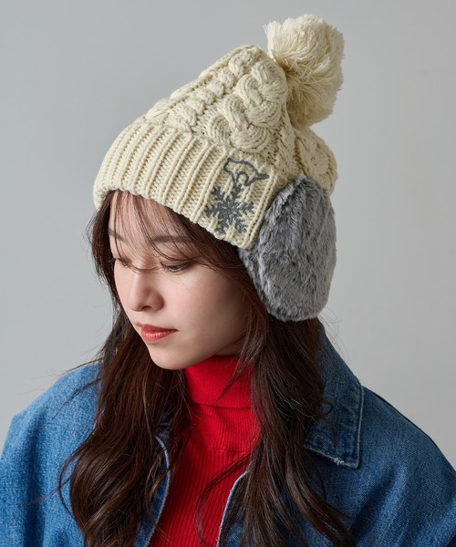 美品☆ニットキャップ　３点セット SETUP7（セットアップセブン） ニット帽 ニットキャップ 「SETUP7