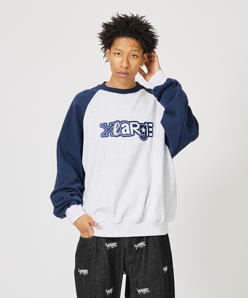「XLARGE」 スウェットカットソー M グリーン メンズ_画像3