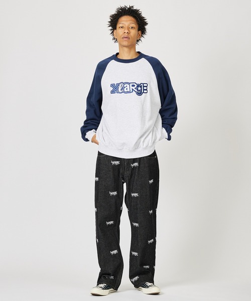 「XLARGE」 スウェットカットソー M グリーン メンズ_画像6
