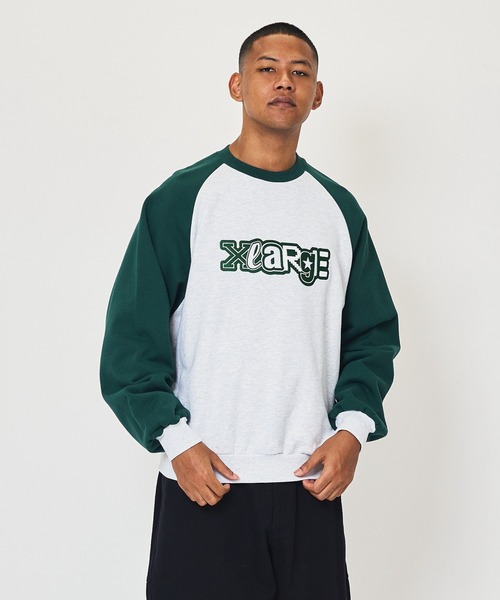 「XLARGE」 スウェットカットソー M グリーン メンズ_画像9