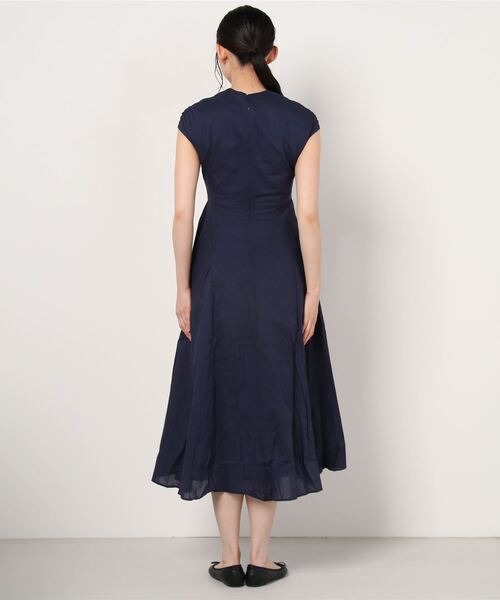 「MARIHA」 半袖ワンピース 38 インディゴブルー レディース_画像2