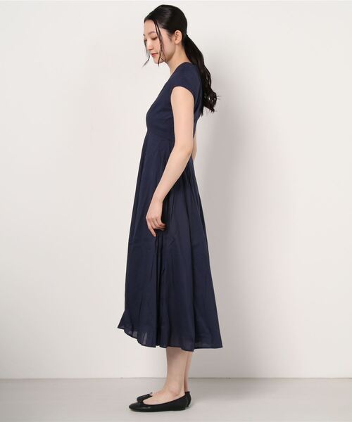「MARIHA」 半袖ワンピース 38 インディゴブルー レディース_画像3