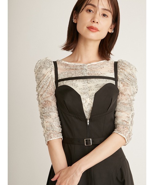 「SNIDEL」 キャミソールワンピース 1 ブラック レディース_画像6