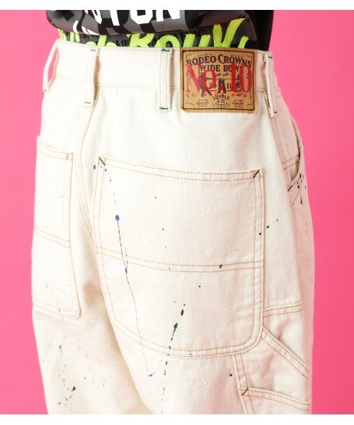 [RODEO CROWNS WIDE BOWL] Denim брюки MEDIUM голубой женский 