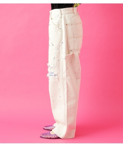 [RODEO CROWNS WIDE BOWL] Denim брюки MEDIUM голубой женский 