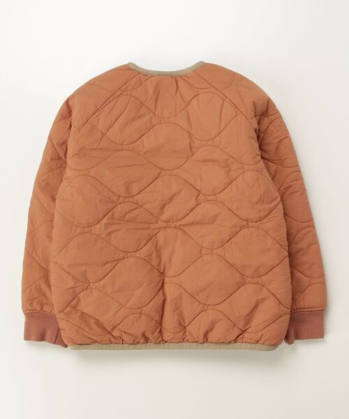 「BEAMS」 「KIDS」キルティング中綿ブルゾン 130 オレンジ キッズ_画像2