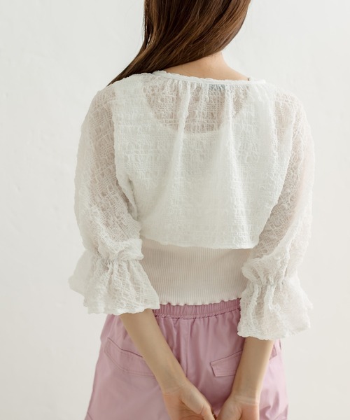 「OLIVE des OLIVE」 ボレロ FREE アイボリー レディース_画像7