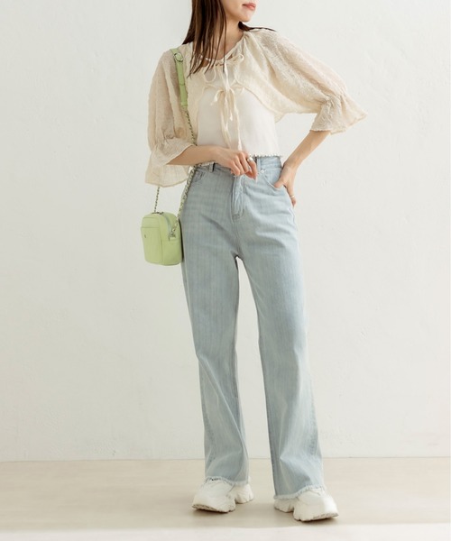 「OLIVE des OLIVE」 ボレロ FREE アイボリー レディース_画像8