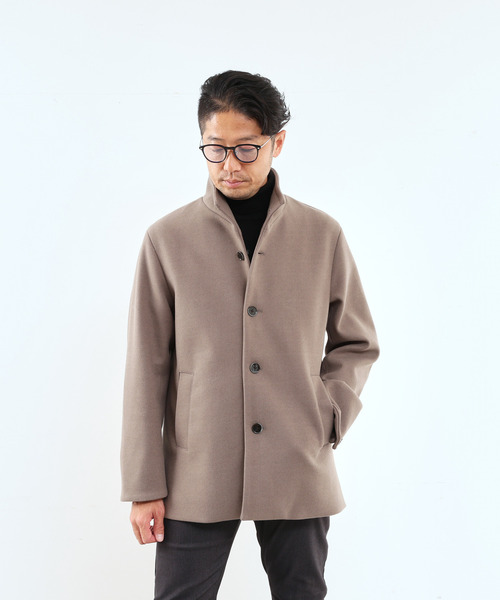 「MEN'S MELROSE」 ステンカラーコート 5 チャコールグレー メンズ_画像2