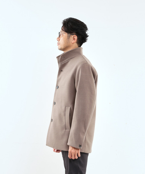 「MEN'S MELROSE」 ステンカラーコート 5 チャコールグレー メンズ_画像3